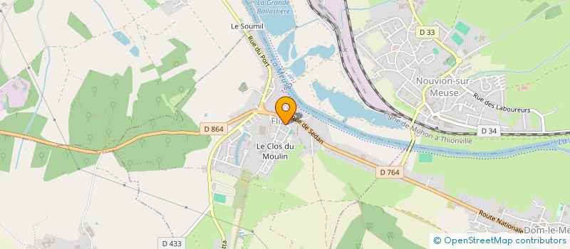 localisation de l'entreprise ESP LES SOIGNANTS DE FLIZE  FLIZE