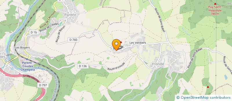 localisation de l'entreprise ESP'OPK  YRONDE-ET-BURON