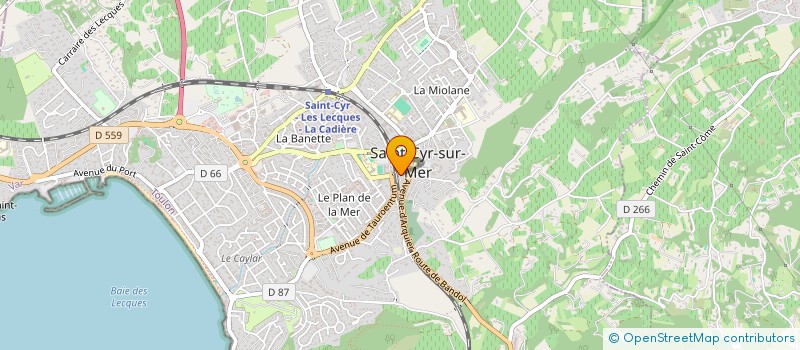 localisation de l'entreprise ESP SAINT CYR à SAINT-CYR-SUR-MER