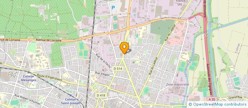 localisation de l'entreprise ESP SYNERGIE SANTE  COLMAR