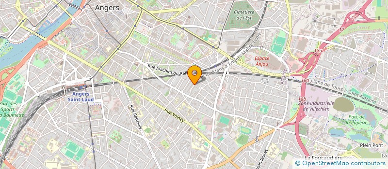 localisation de l'entreprise ESP3C à ANGERS