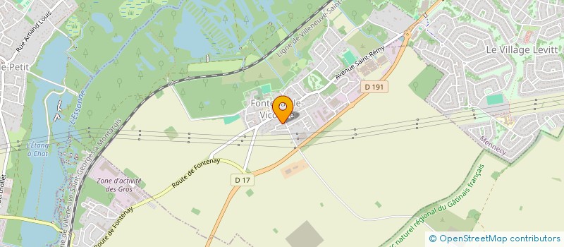 localisation de l'entreprise ESPAC'HYGIENE ENVIRONNEMENT à FONTENAY-LE-VICOMTE