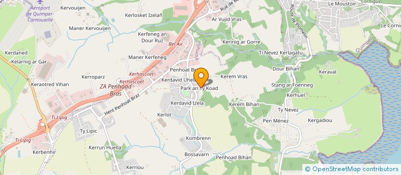 localisation de l'entreprise ESPAC'HYGIENE FINISTERE  PLOMELIN