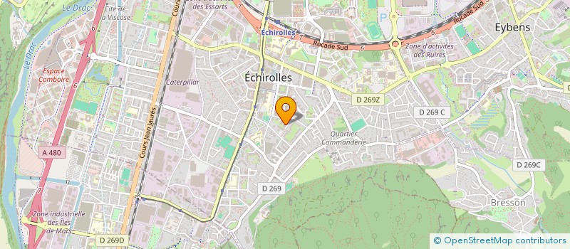 localisation de l'entreprise ESPACE 138 à ECHIROLLES