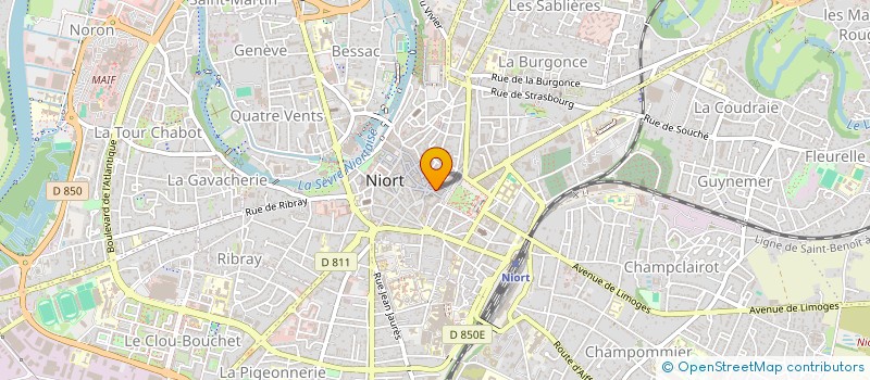 localisation de l'entreprise ESPACE 15 IMMOBILIER à NIORT
