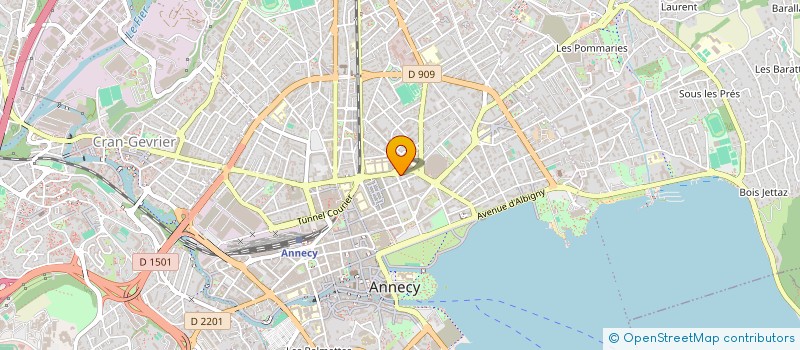 localisation de l'entreprise ESPACE 2 A à ANNECY