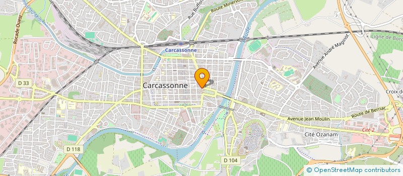 localisation de l'entreprise ESPACE 2 VERDUN à CARCASSONNE