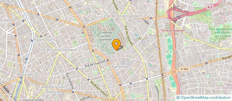 localisation de l'entreprise ESPACE 20  PARIS