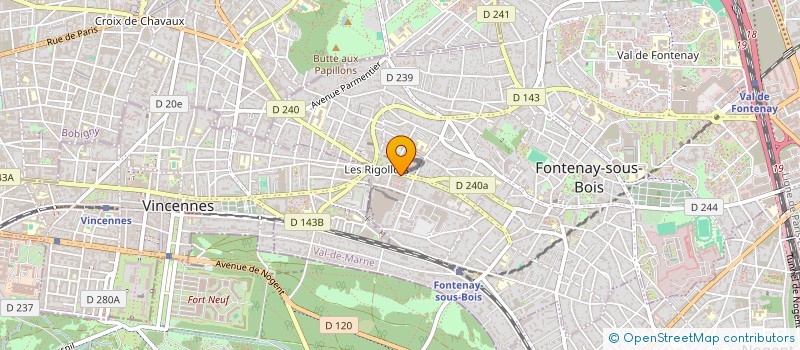 localisation de l'entreprise ESPACE 2000 IMMOBILIER  FONTENAY SOUS BOIS