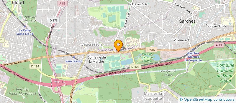localisation de l'entreprise ESPACE 2001 à VAUCRESSON