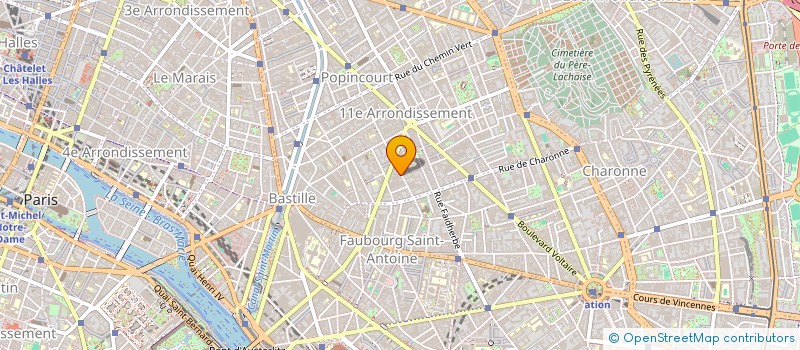 localisation de l'entreprise ESPACE 23 BASFROI  PARIS