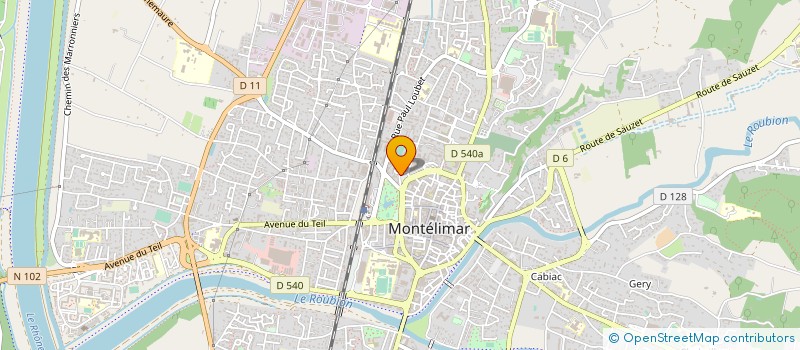localisation de l'entreprise ESPACE 26 à MONTELIMAR