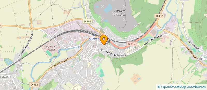 localisation de l'entreprise ESPACE à ALTKIRCH