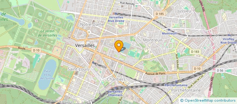 localisation de l'entreprise ESPACE 360 à VERSAILLES