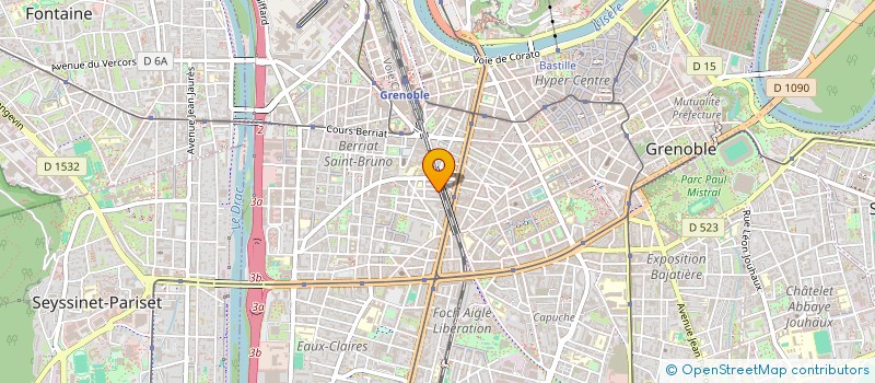 localisation de l'entreprise ESPACE 38 à GRENOBLE