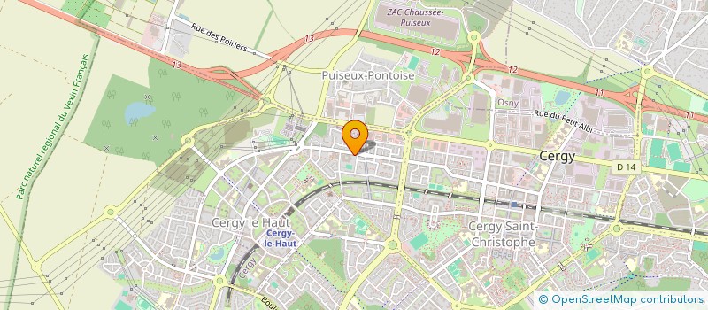 localisation de l'entreprise ESPACE à CERGY