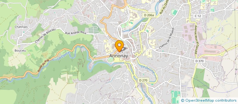 localisation de l'entreprise ESPACE 3A  ANNONAY