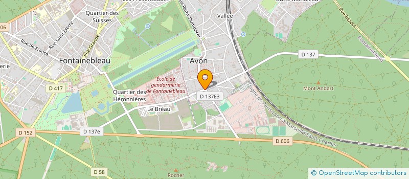 localisation de l'entreprise ESPACE 3E  AVON