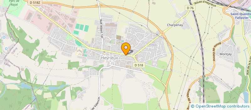 localisation de l'entreprise ESPACE 3T  HEYRIEUX