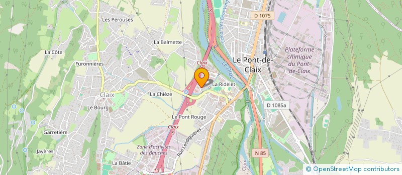 localisation de l'entreprise ESPACE 4 à CLAIX
