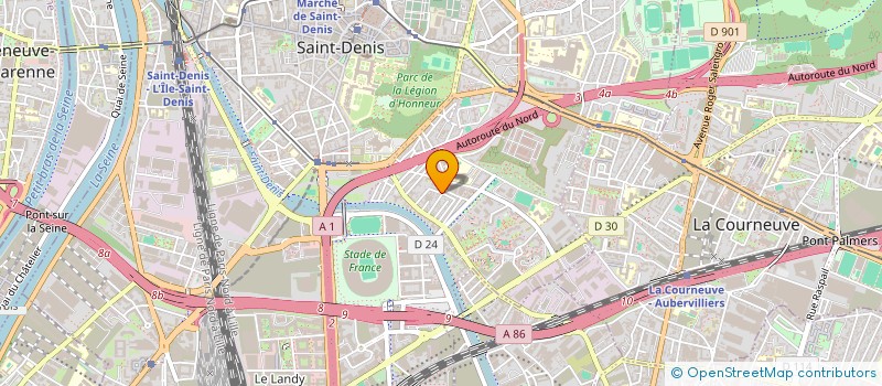 localisation de l'entreprise ESPACE  SAINT-DENIS