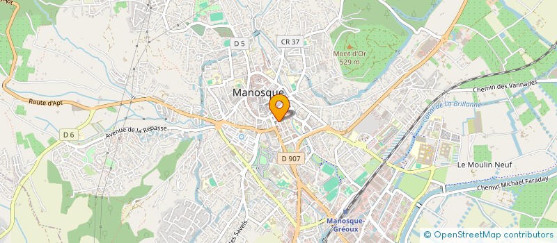 localisation de l'entreprise ESPACE à MANOSQUE