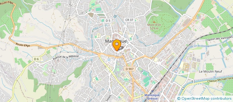localisation de l'entreprise ESPACE 7 à MANOSQUE