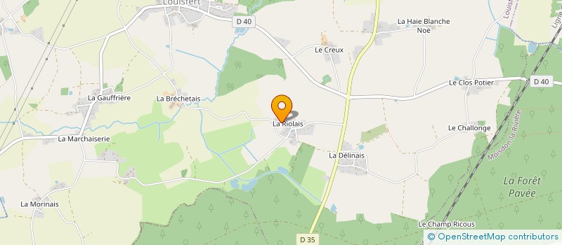 localisation de l'entreprise ESPACE 78  LOUISFERT