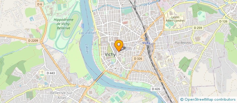 localisation de l'entreprise ESPACE à VICHY