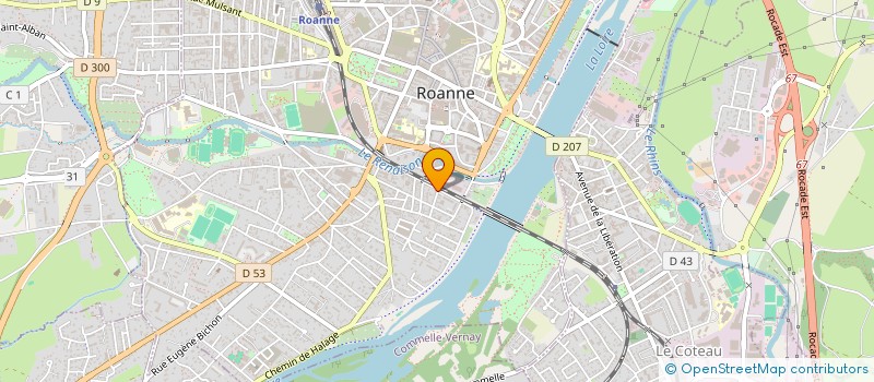 localisation de l'entreprise ESPACE 94  ROANNE