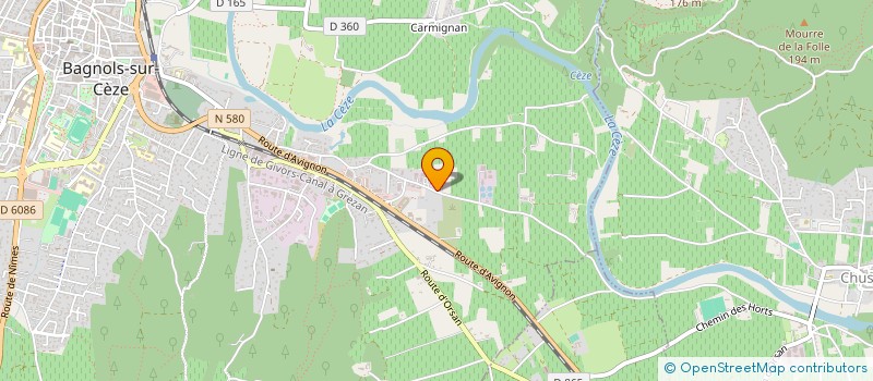 localisation de l'entreprise ESPACE ACCGN  BAGNOLS-SUR-CEZE