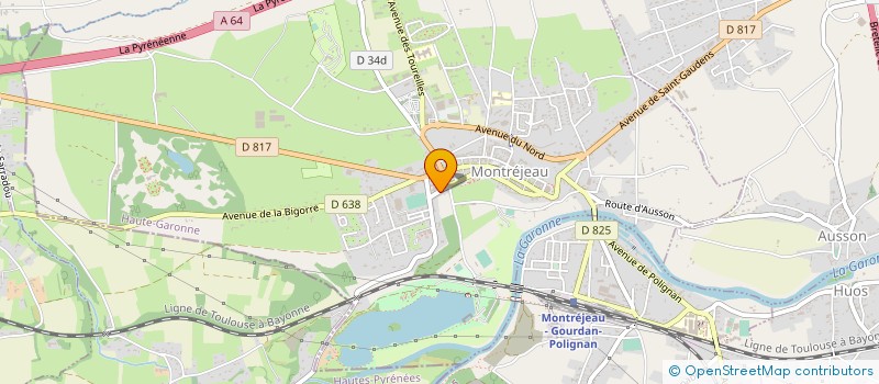 localisation de l'entreprise ESPACE ACCUEIL STE GERMAINE à MONTREJEAU