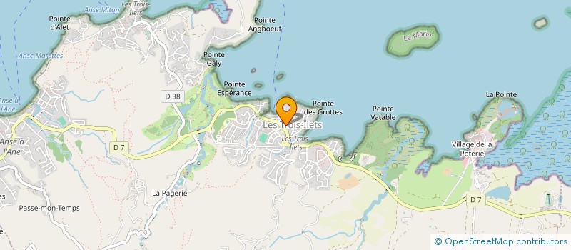 localisation de l'entreprise ESPACE ADUNA'M FRANCE à LES TROIS-ILETS