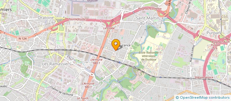 localisation de l'entreprise ESPACE AERO  TOULOUSE