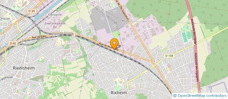 localisation de l'entreprise ESPACE AGENCEMENT à RIXHEIM