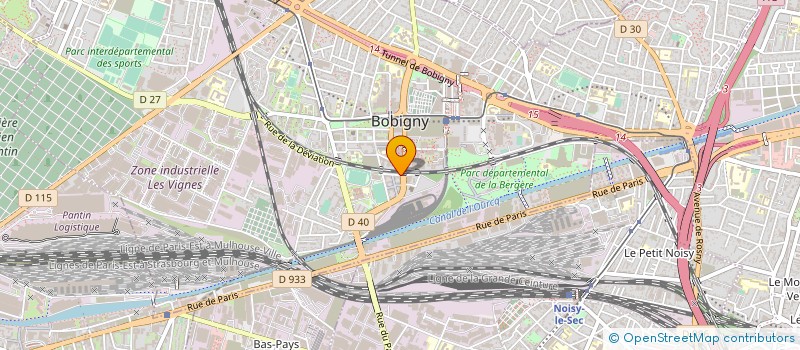 localisation de l'entreprise ESPACE AL MADINA à BOBIGNY