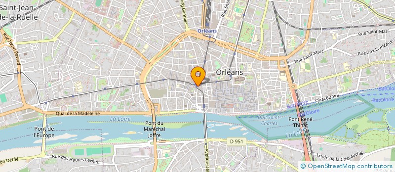 localisation de l'entreprise ESPACE ALAIN SA à ORLEANS