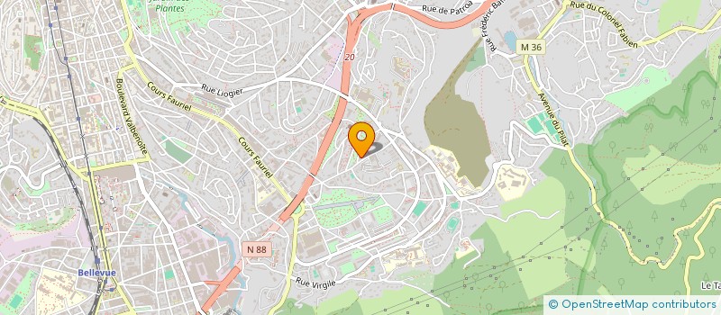 localisation de l'entreprise ESPACE ALFRED SISLEY à SAINT-ETIENNE