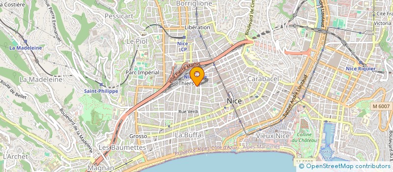 localisation de l'entreprise ESPACE ALIMENTAIRE à NICE