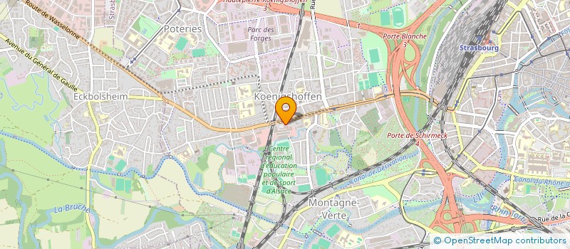 localisation de l'entreprise ESPACE ALSACE PIECES MOTO à STRASBOURG