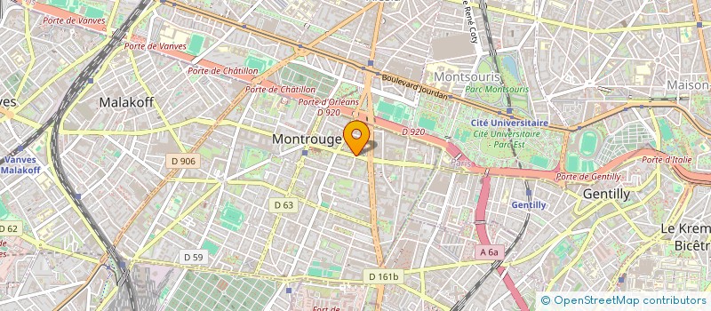 localisation de l'entreprise ESPACE AMBIGU à MONTROUGE