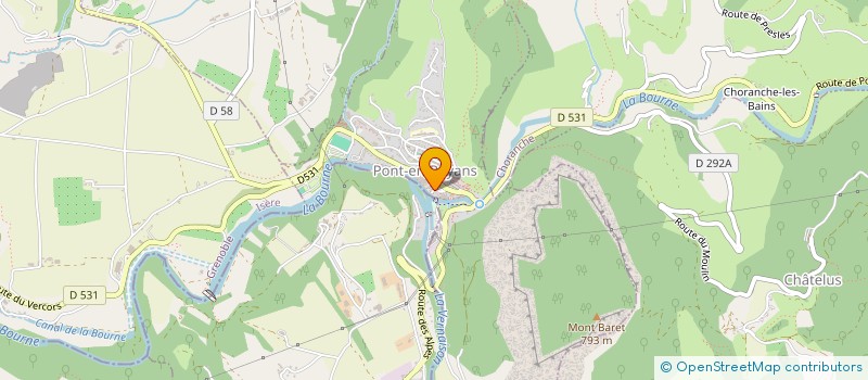 localisation de l'entreprise ESPACE ANIM'  PONT-EN-ROYANS