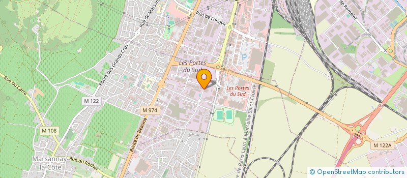 localisation de l'entreprise ESPACE ANIMAL à MARSANNAY-LA-COTE