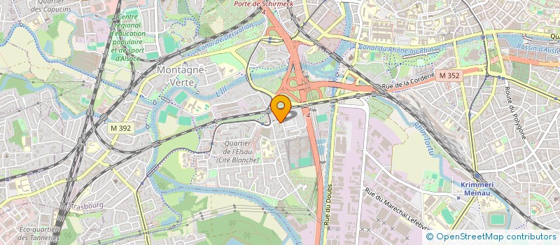 localisation de l'entreprise ESPACE ANIMATION à STRASBOURG