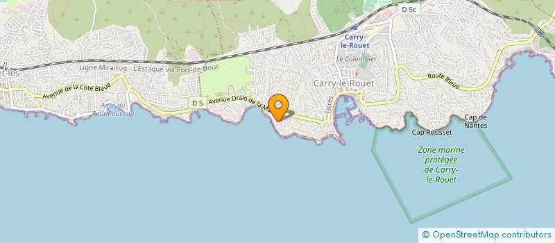 localisation de l'entreprise ESPACE ANTEMAR  CARRY-LE-ROUET
