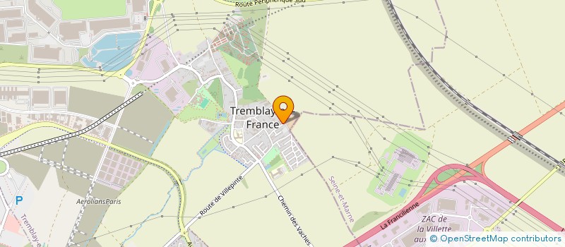 localisation de l'entreprise ESPACE ANTILLES à TREMBLAY-EN-FRANCE