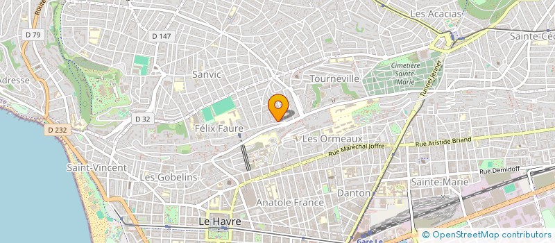 localisation de l'entreprise ESPACE ANTIQUE à LE HAVRE