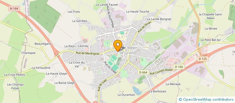 localisation de l'entreprise ESPACE AQUALUDIQUE ACORUS  SAINT-MEEN-LE-GRAND