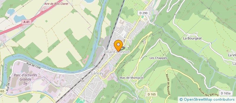 localisation de l'entreprise ESPACE ARAGON  VILLARD-BONNOT