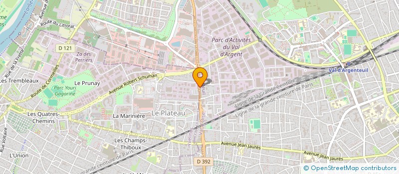 localisation de l'entreprise ESPACE ARGENT  ARGENTEUIL